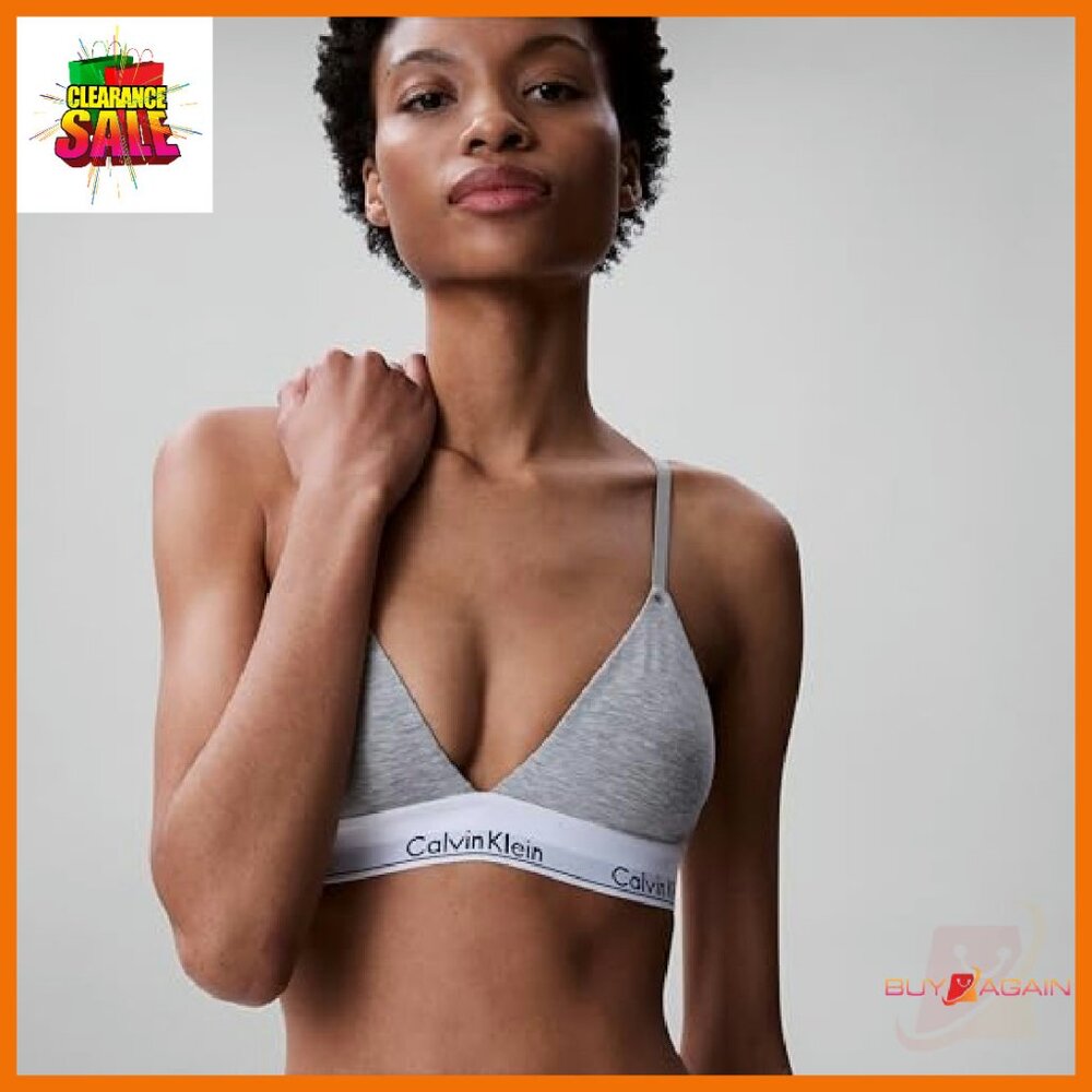 Lightly Lined Triangle Wireless Bralette Cotton M… - image 5